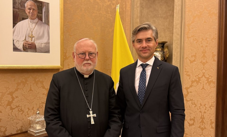 K. Budrys su Šventojo sosto atstovu aptarė ukrainiečių vaikų grąžinimo klausimą
