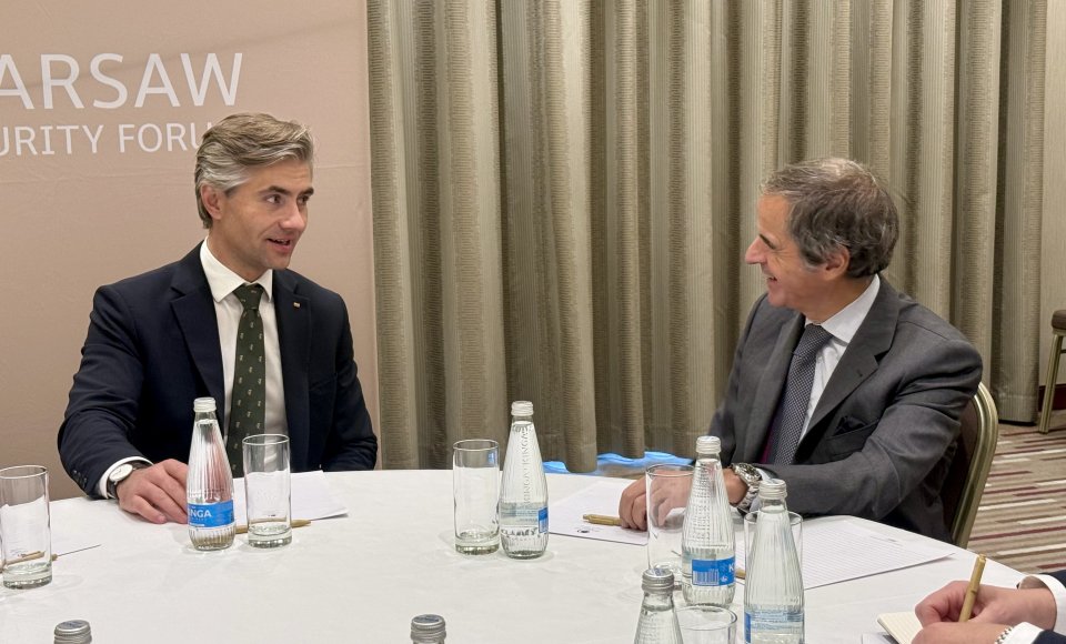 K. Budrys Varšuvoje susitiko su TATENA generaliniu direktoriumi R. M. Grossi