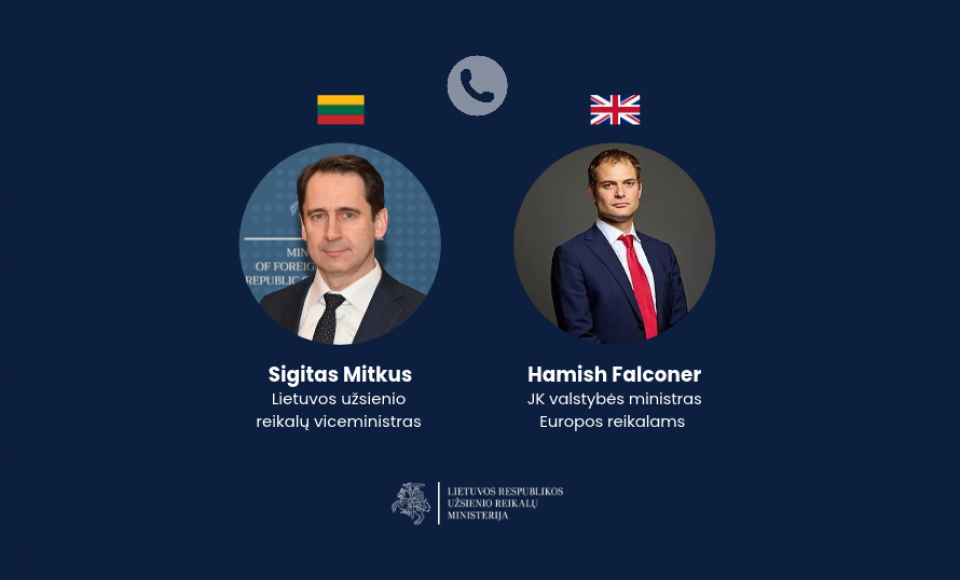 S. Mitkus su JK ministru aptarė dvišalius santykius, Lietuvos pirmininkavimo ES Tarybai ir ES bei...