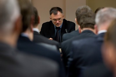 Vakar vykusiame ekonomikos srityje dirbančių diplomatų, komercijos atašė ir Lietuvos ekonominės plėtros agentūros atstovų suvažiavime atkreiptas dėmesys, kad Lietuva rizikingai didina savo eksporto apimtį į Rusiją. Juditos Grigelytės nuotr.