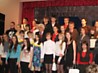 Russia's ambassador V.Chkhikvadze and the pupils