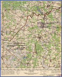 Sovietinis administracinių sienų kaitos žemėlapis, parengtas GUGK. Čia matyti, kaip SSRS laikais buvo perbraižomos Lietuvos ir Baltarusijos ribos. Dešinėje pusėje - Lietuvai priklausęs 160 ha ploto anklavas, už kurį buvo gauta teritorinė kompensacija  