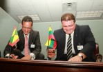 L.Linkevičius and Nickolas Steel, Foreign Minister of Grenada