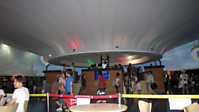 De l'intérieur, le pavillon lituanien ressemble à un balon dirigeable (Image: Radio 86)