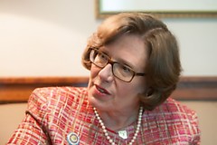 „Aš kalbu lietuviškai labai mažai, bet man patinka bandyti“, – po interviu „15min“ sklandžiai ištarė kadenciją Lietuvoje baigianti JAV ambasadorė Lietuvoje Anne E. Derse.