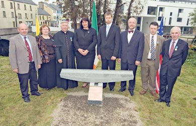 Lithuanian officials and members of Ballinrobe community