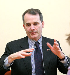 JAV ambasadoriaus pavaduotojas Damian Leader 