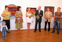 Parodos “Lietuvai - su meile“ atidarymo akimirka. A.Ožič nuotr.