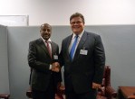 L.Linkevičius and the Eritrean Minister for Foreign Affairs Osman Saleh Mohammed 